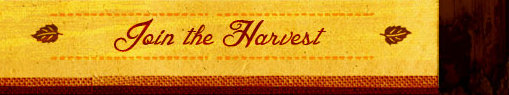 Join the Harvest - Nov. 10-13